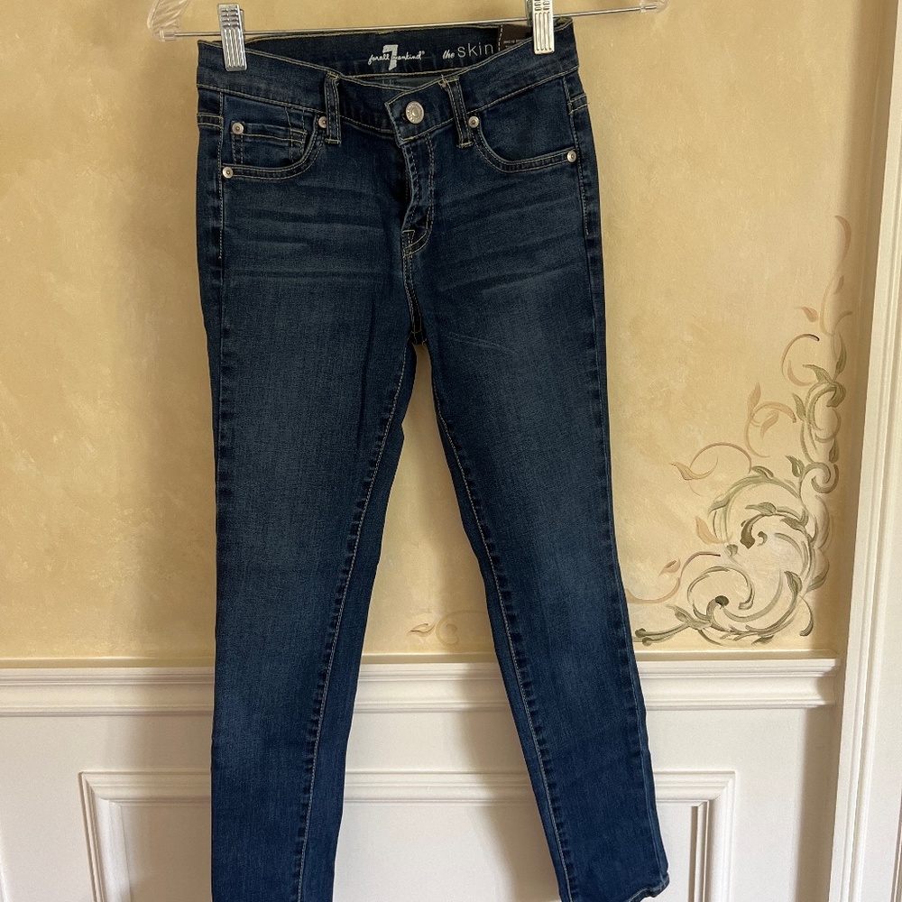 7 for all mankind size 12 girls skinny jeans